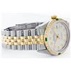 Image 3 : Rolex Mens Two Tone Emerald and Diamond Datejust Wristwatch