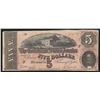 Image 1 : 1864 $5 The Confederate States of America Note