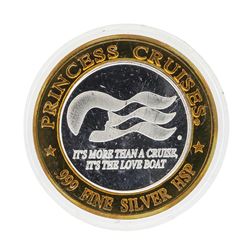.999 Silver HSP Princess Cruises Casino Gaming Token Limited Edition