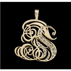 14KT Yellow Gold 1.00ctw Diamond Pendant