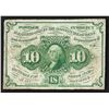 Image 1 : 1862 10 Cent 1st Issue Fractional Note
