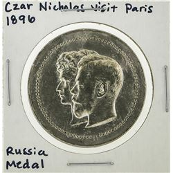 1896 Paris Czar Nicholas Russian Medal