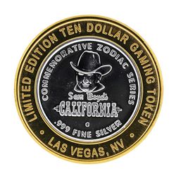 .999 Fine Silver Sam Boyd's California $10 Casino Limted Edition Gaming Token