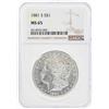 Image 1 : 1881-S $1 Morgan Silver Dollar Coin NGC MS65