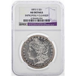 1893-S $1 Morgan Silver Dollar Coin NGC AU Details