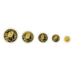 1986 China Panda Gold Coin Proof Set
