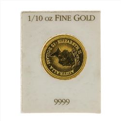 1987 $15 Australian Nugget 1/10 oz Gold Coin