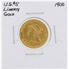 Image 1 : 1900 $5 Liberty Head Half Eagle Gold Coin