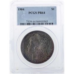 1904 $1 Morgan Silver Dollar Coin PCGS PR64
