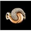 Image 2 : 14KT Two-Tone Gold 0.39 ctw Diamond Ring