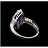 Image 3 : 14KT White Gold 2.13 ctw Tanzanite and Diamond Ring