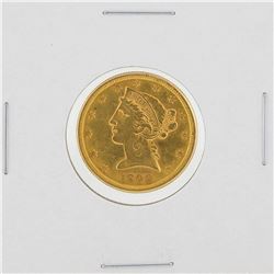 1898-S $5 Liberty Head Half Eagle Gold Coin