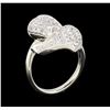 Image 4 : 1.33 ctw Diamond Ring - Platinum