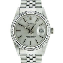 Rolex Stainless Steel Diamond DateJust Men's Watch