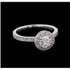 Image 1 : 0.72 ctw Diamond Ring - 14KT White Gold