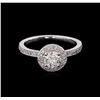 Image 2 : 0.72 ctw Diamond Ring - 14KT White Gold