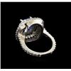 Image 3 : 14KT White Gold 3.08 ctw Tanzanite and Diamond Ring