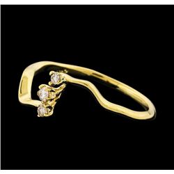 0.08 ctw Diamond Ring - 14KT Yellow Gold