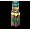 Image 1 : Circle Tassel Chain Necklace - Gold Plated