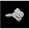 Image 1 : 14KT White Gold 2.14 ctw Diamond Ring