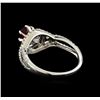 Image 3 : 1.09 ctw Ruby and Diamond Ring - 18KT White Gold