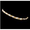 Image 2 : 14KT Two-Tone Gold Bangle Bracelet