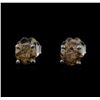 Image 1 : 14KT White Gold 0.81 ctw Fancy Brown Diamond Stud Earrings