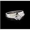 Image 1 : 0.60 ctw Diamond Ring - 14KT White Gold