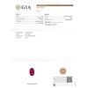 Image 6 : GIA Cert 5.16 ctw Ruby and Diamond Ring - 14KT White Gold