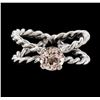 Image 2 : 0.81 ctw Morganite Ring - 14KT White Gold