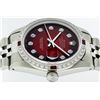 Image 8 : Rolex Stainless Steel 1.00 ctw Diamond and Ruby DateJust Men's Watch