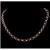 Image 1 : 65.85 ctw Ruby and Diamond Necklace - 14KT Yellow Gold