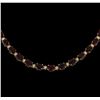 Image 2 : 65.85 ctw Ruby and Diamond Necklace - 14KT Yellow Gold