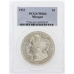 1921 PCGS MS64 Morgan Silver Dollar