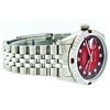 Image 2 : Rolex Stainless Steel 1.00 ctw Diamond and Ruby DateJust Men's Watch