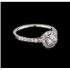 Image 1 : 1.00 ctw Diamond Ring - 14KT White Gold