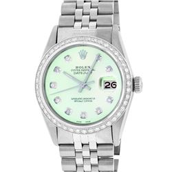 Rolex Stainless Steel 1.00 ctw Diamond DateJust Men's Watch