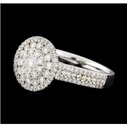 1.12 ctw Diamond Ring - 14KT White Gold