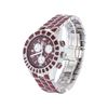 Image 2 : Christian Dior Stainless Steel and Burgundy Ceramic Men's Watch