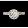 Image 2 : 1.08 ctw Diamond Ring - 14KT White Gold