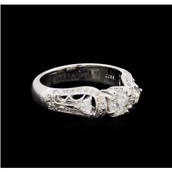 1.33 ctw Diamond Ring - 18KT White Gold