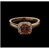 Image 2 : 0.78 ctw Pink Tourmaline and Diamond Ring - 14KT Rose Gold