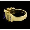 Image 3 : 2.56 ctw Tanzanite and Diamond Ring - 14KT Yellow Gold