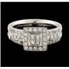 Image 2 : 1.00 ctw Diamond Ring - 14KT White Gold