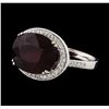 Image 1 : 11.48 ctw Ruby and Diamond Ring - 14KT White Gold