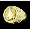 Image 1 : 0.80 ctw Diamond Ring - 18KT Yellow Gold