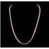 Image 1 : 21KT Yellow Gold Link High Polish Chain Necklace