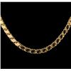 Image 2 : 21KT Yellow Gold Link High Polish Chain Necklace