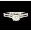 Image 2 : 0.80 ctw Diamond Ring - 14KT White Gold