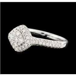 0.89 ctw Diamond Ring - 14KT White Gold